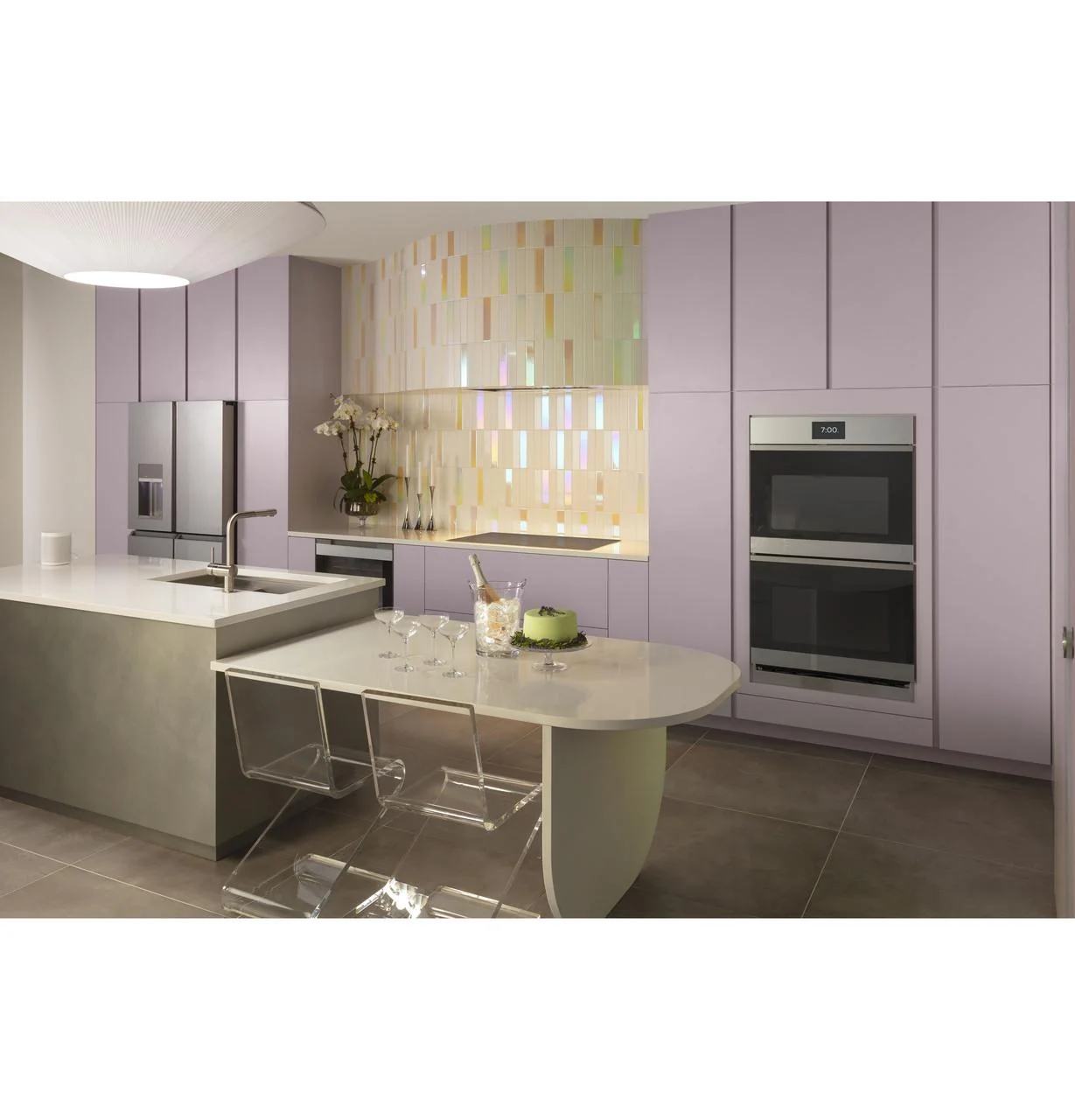 Cafe CCR06DM2PS5 Caf(eback)™ Wine Center in Platinum Glass - Image 21