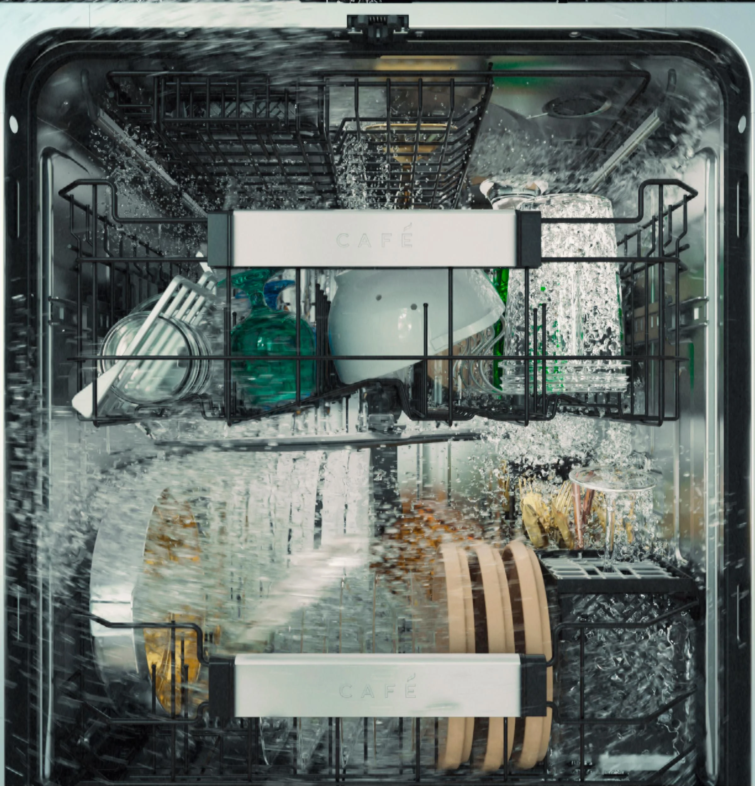 Cafe CDT858P3VD1 CAF(EBACK)™ CustomFit ENERGY STAR Stainless Interior Smart Dishwasher with Ultra Wash Top Rack and Dual Convection Ultra Dry, 44 dBA - Image 12