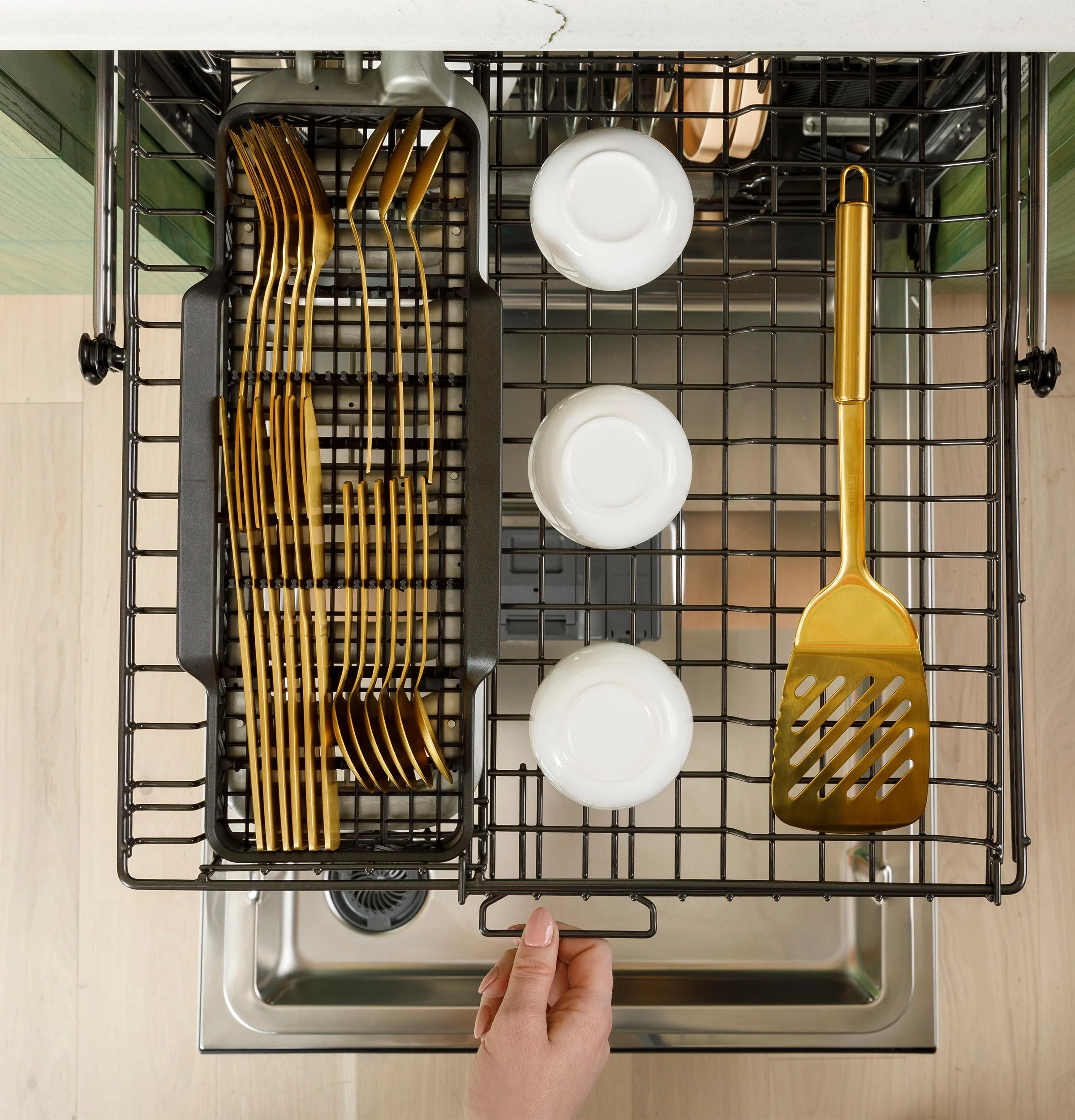 Cafe CDT858P3VD1 CAF(EBACK)™ CustomFit ENERGY STAR Stainless Interior Smart Dishwasher with Ultra Wash Top Rack and Dual Convection Ultra Dry, 44 dBA - Image 26