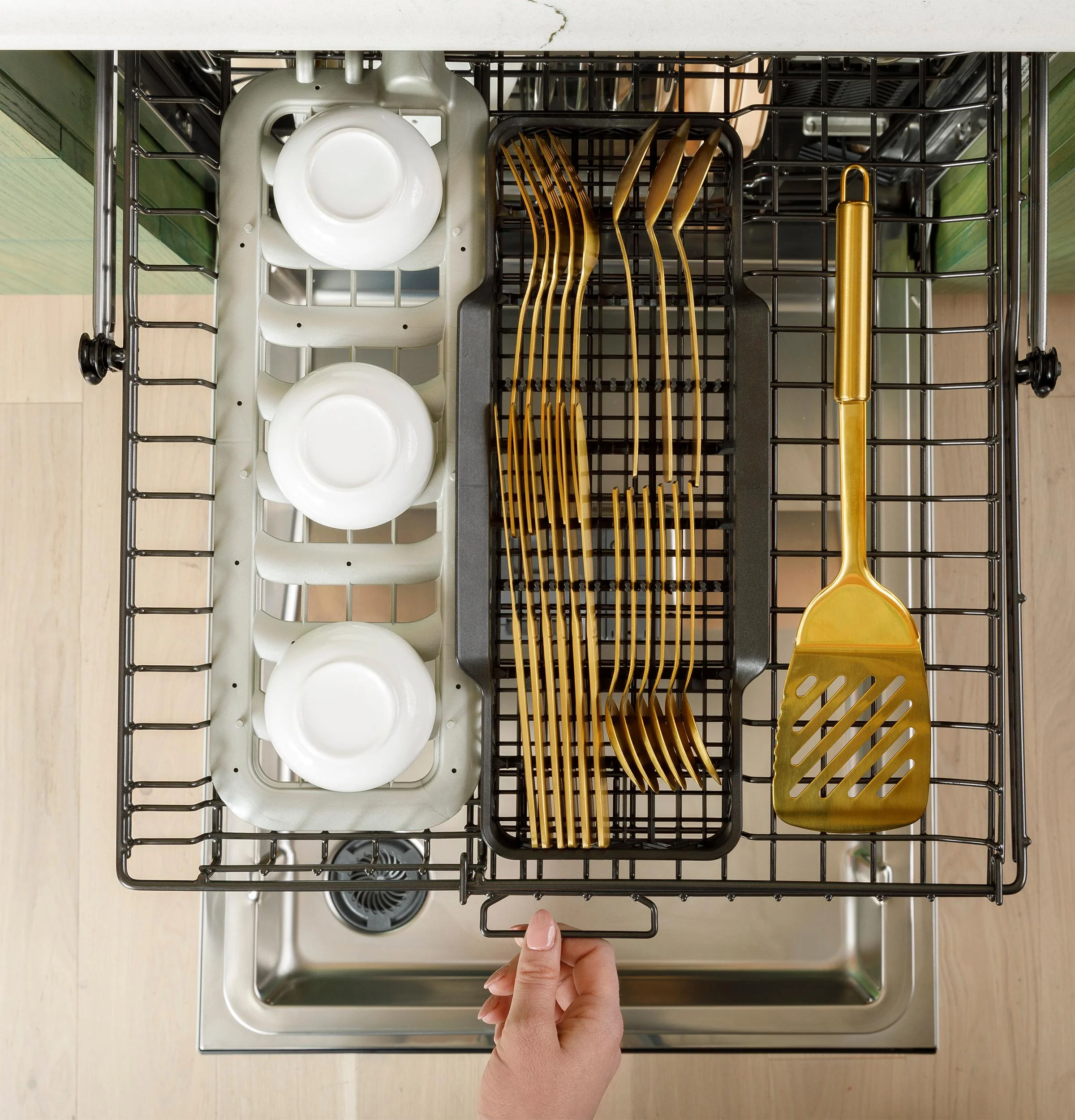 Cafe CDT858P3VD1 CAF(EBACK)™ CustomFit ENERGY STAR Stainless Interior Smart Dishwasher with Ultra Wash Top Rack and Dual Convection Ultra Dry, 44 dBA - Image 27