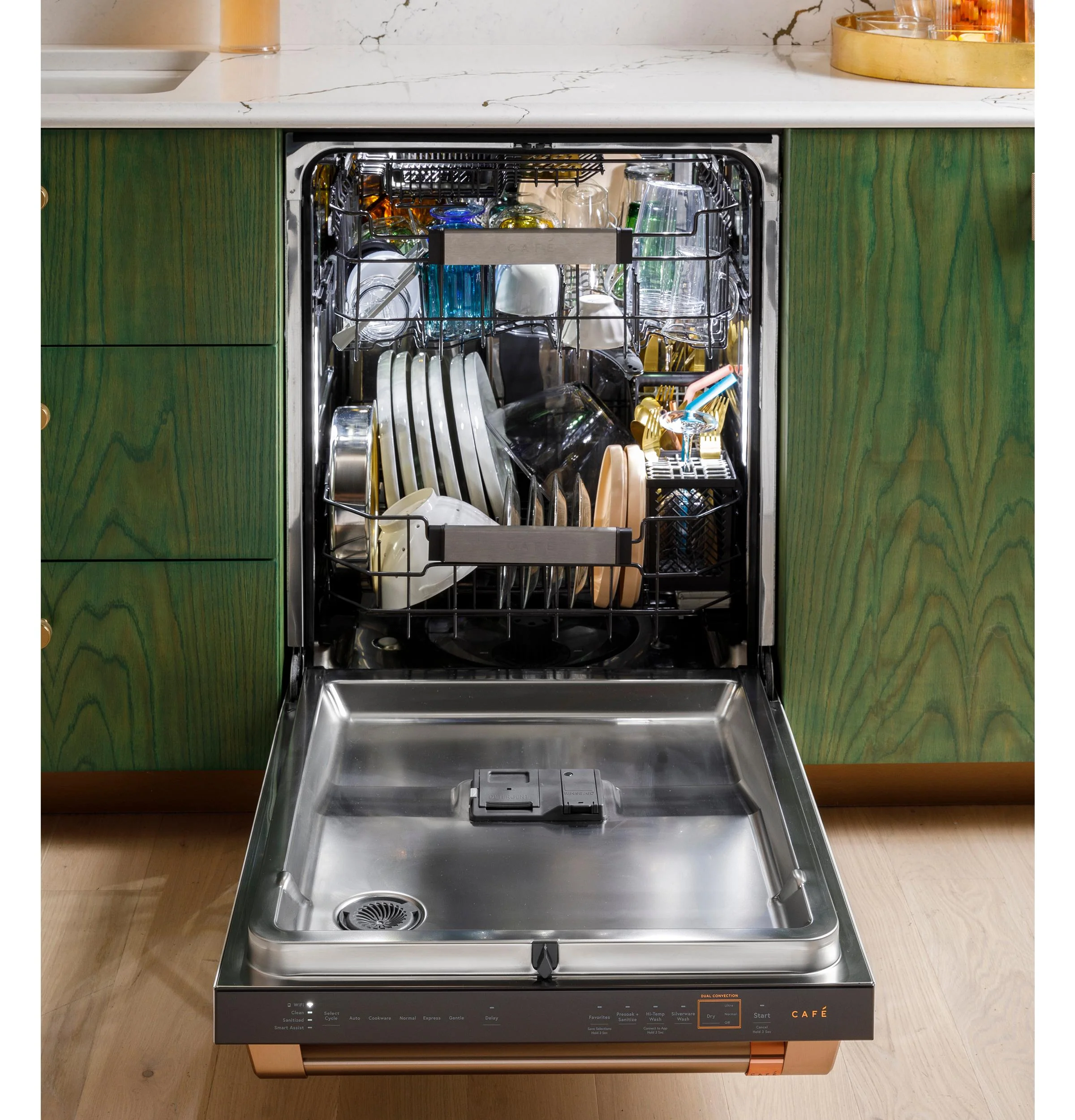 Cafe CDT888P2VS1 CAF(EBACK)™ CustomFit ENERGY STAR Stainless Interior Smart Dishwasher with Ultra Wash Top Rack and Dual Convection Ultra Dry, LED Lights, 39 dBA - Image 28