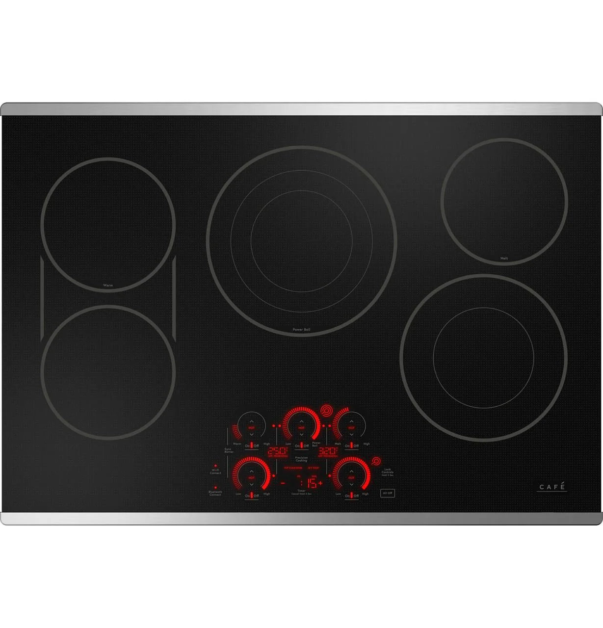Cafe CEP90302TSS CAF(EBACK)™ 30" Touch-Control Electric Cooktop - Image 2