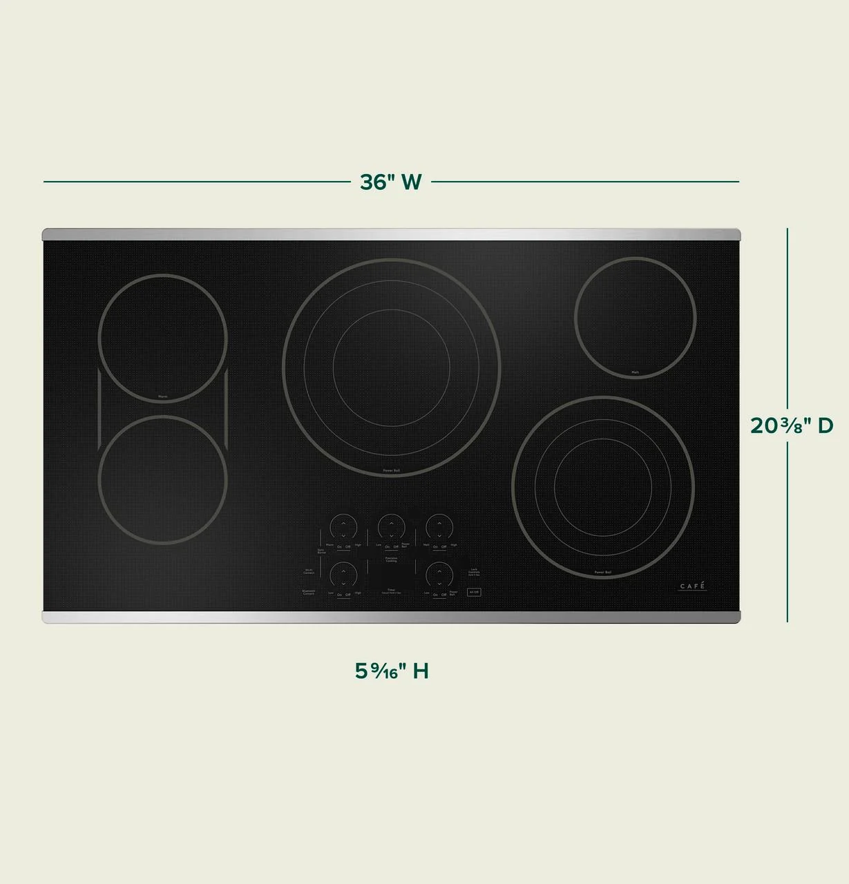 Cafe CEP90362TSS CAF(EBACK)™ 36" Touch-Control Electric Cooktop - Image 25