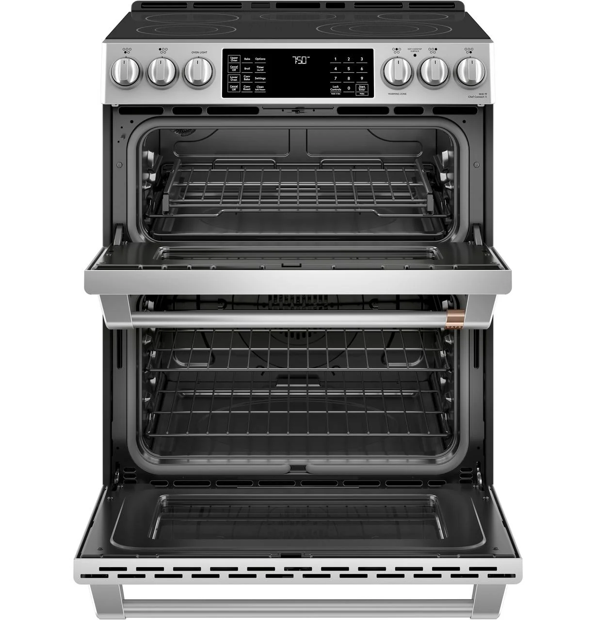 Cafe CES750P2MS1 CAF(EBACK)™ 30" Smart Slide-In, Front-Control, Radiant and Convection Double-Oven Range - Image 2