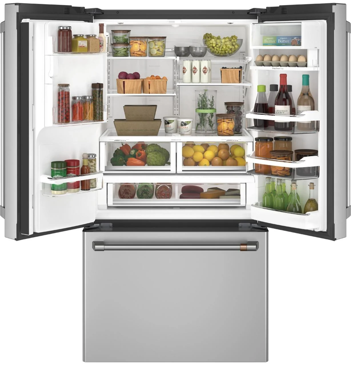 Cafe CFE28TP2MS1 CAF(EBACK)™ ENERGY STAR® 27.7 Cu. Ft. Smart French-Door Refrigerator with Hot Water Dispenser - Image 2