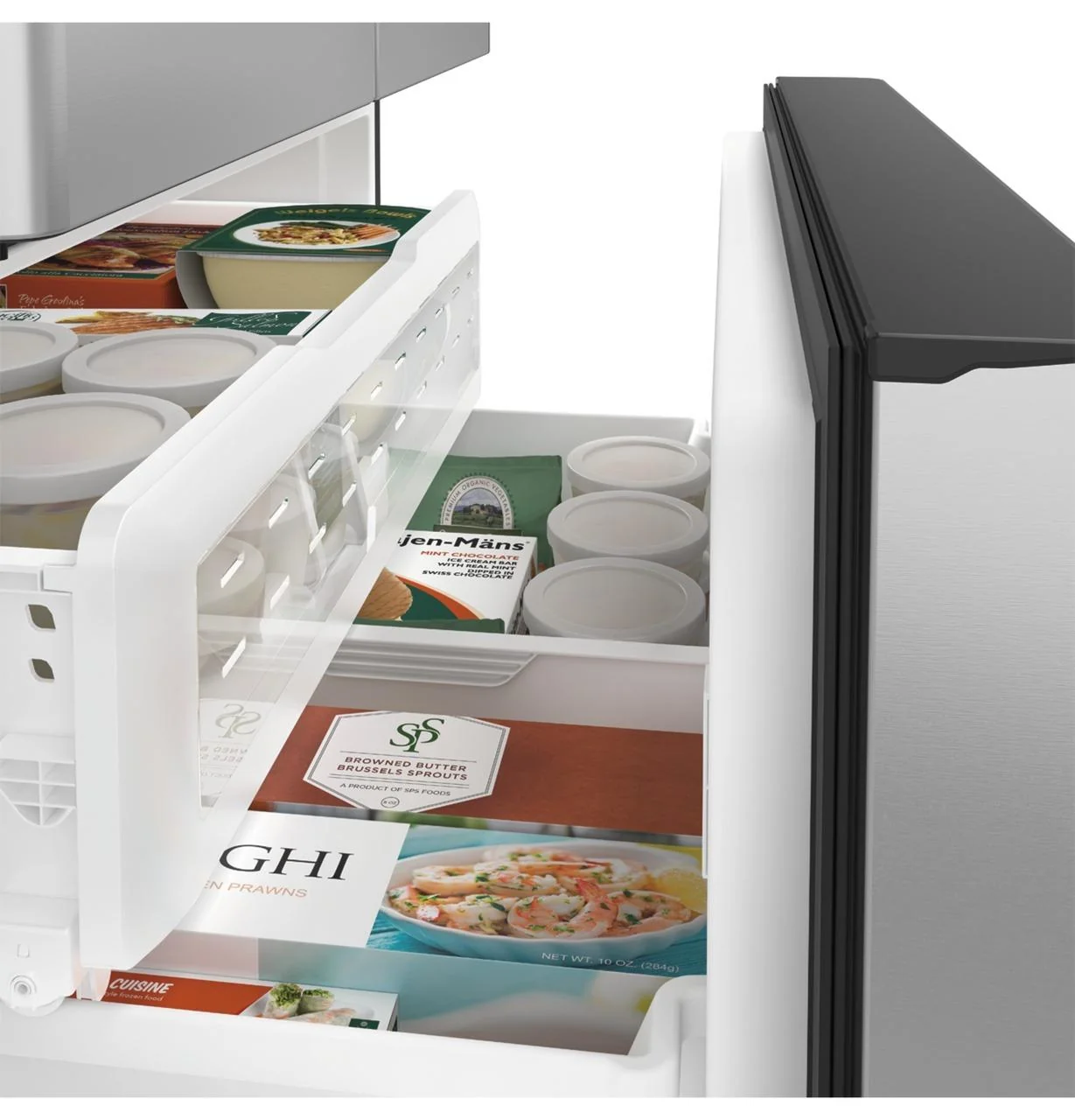 Cafe CFE28TP2MS1 CAF(EBACK)™ ENERGY STAR® 27.7 Cu. Ft. Smart French-Door Refrigerator with Hot Water Dispenser - Image 7
