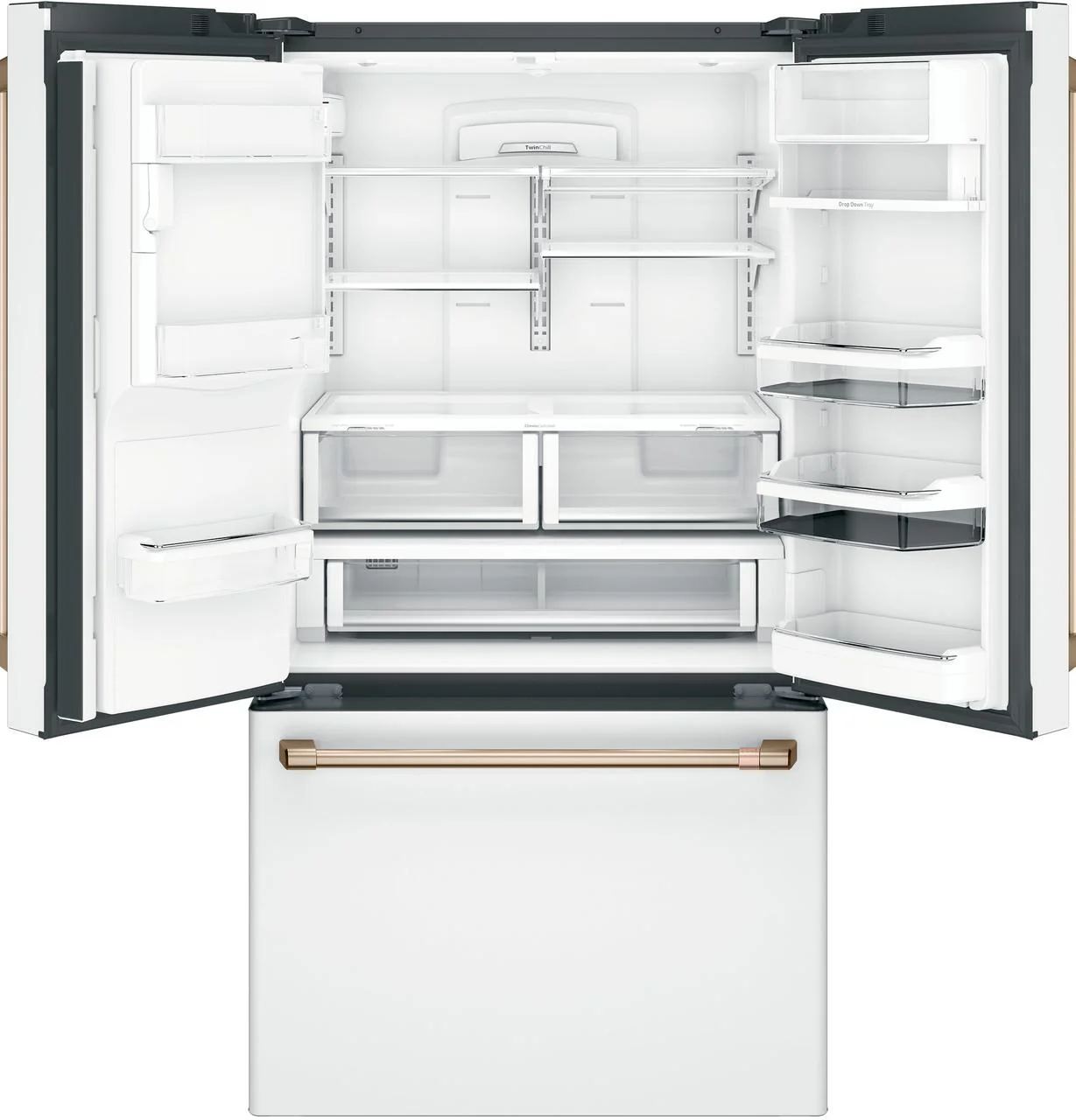 Cafe CFE28TP4MW2 CAF(EBACK)™ ENERGY STAR® 27.7 Cu. Ft. Smart French-Door Refrigerator with Hot Water Dispenser - Image 3