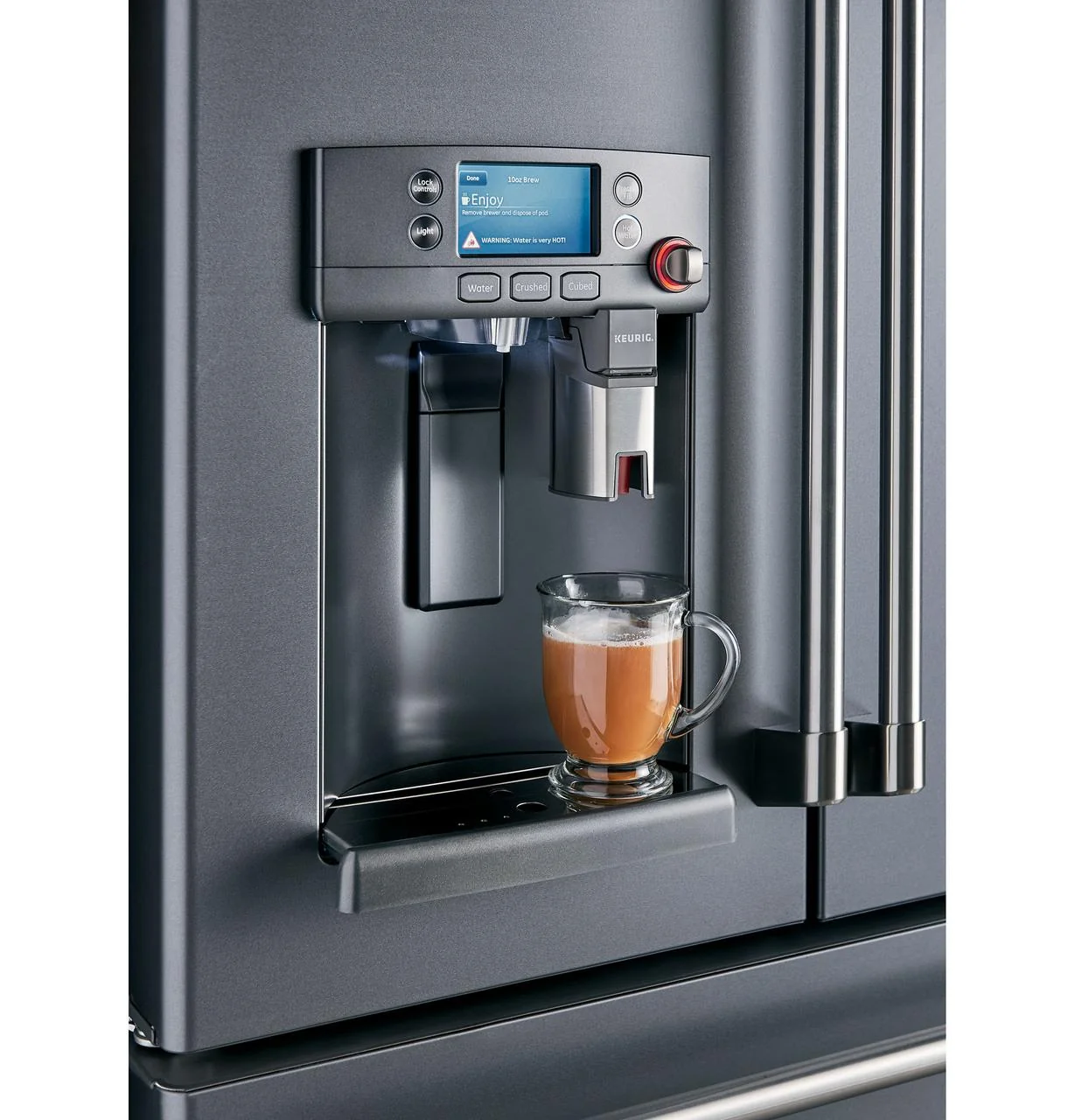 Cafe CFE28UP2MS1 Caf(eback)™ ENERGY STAR® 27.7 Cu. Ft. Smart French-Door Refrigerator with Keurig® K-Cup® Brewing System - Image 14
