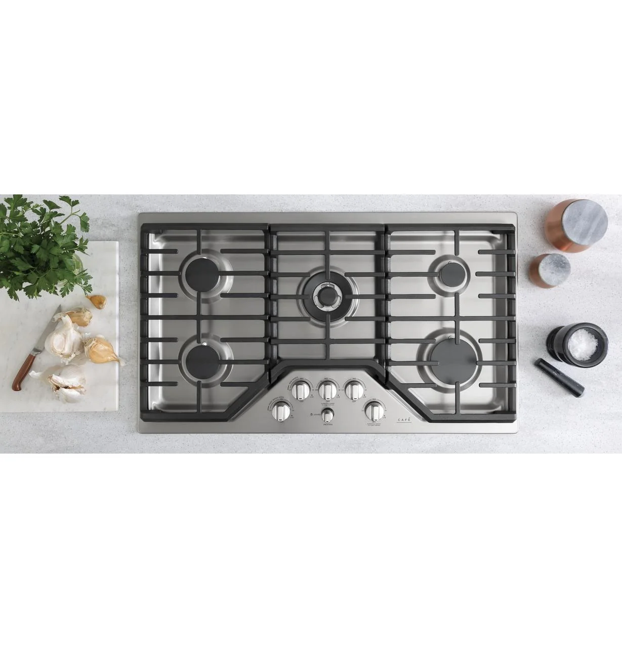 Cafe CGP95362MS1 CAF(EBACK)™ 36" Gas Cooktop - Image 4