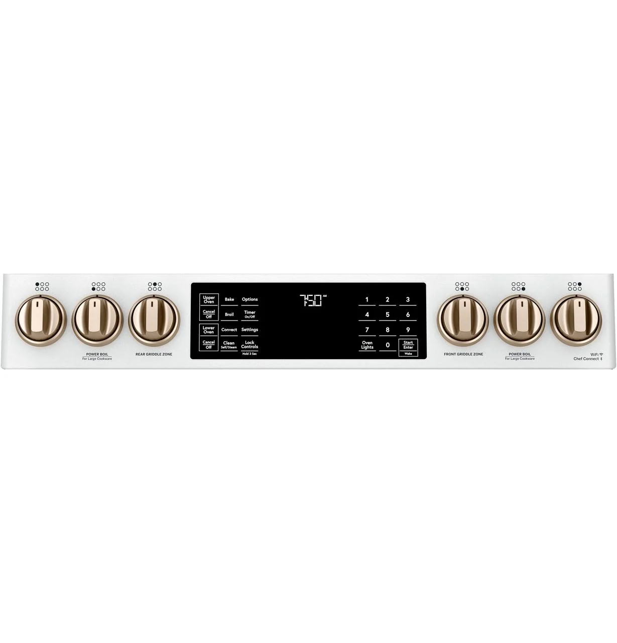 Cafe CGS750P4MW2 CAF(EBACK)™ 30" Smart Slide-In, Front-Control, Gas Double-Oven Range with Convection - Image 5