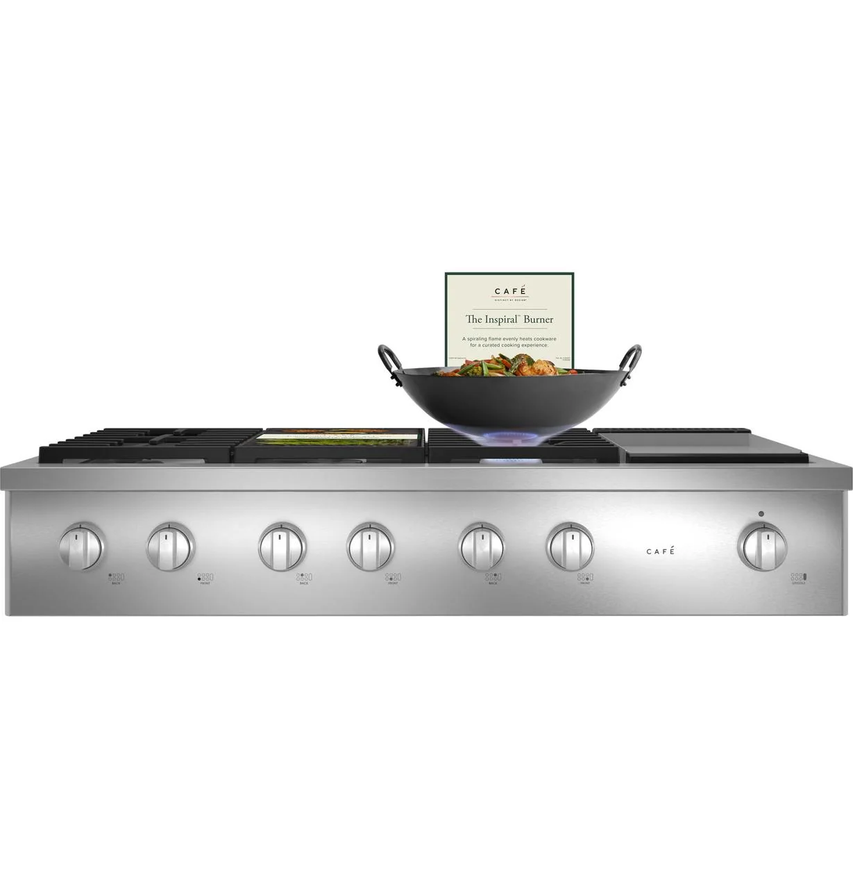 Cafe CGU486P2TS1 CAF(EBACK)™ 48" Commercial-Style Gas Rangetop with 6 Burners and Integrated Griddle (Natural Gas) - Image 36