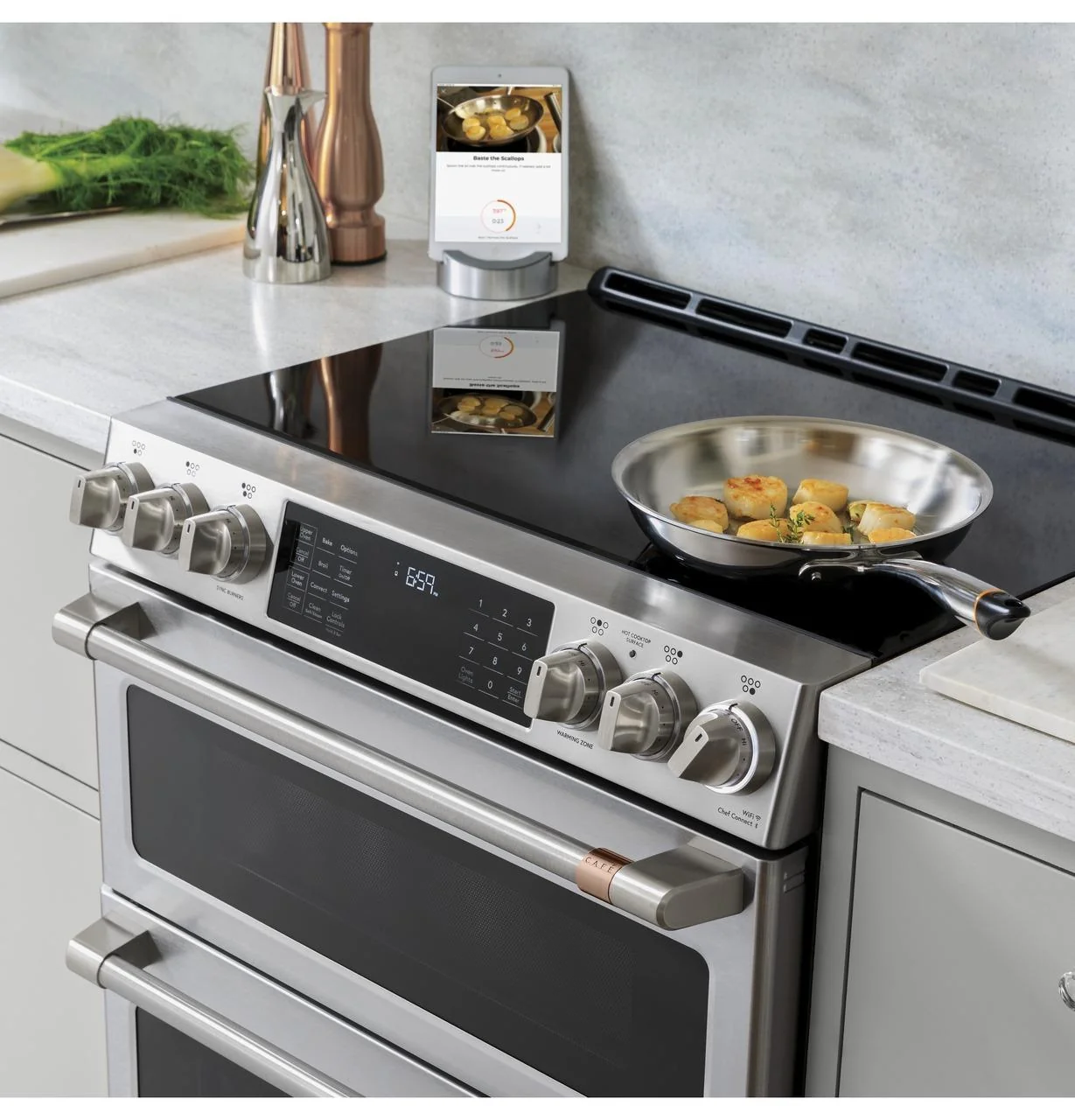 Cafe CHS900P2MS1 CAF(EBACK)™ 30" Smart Slide-In, Front-Control, Induction and Convection Range with Warming Drawer - Image 11