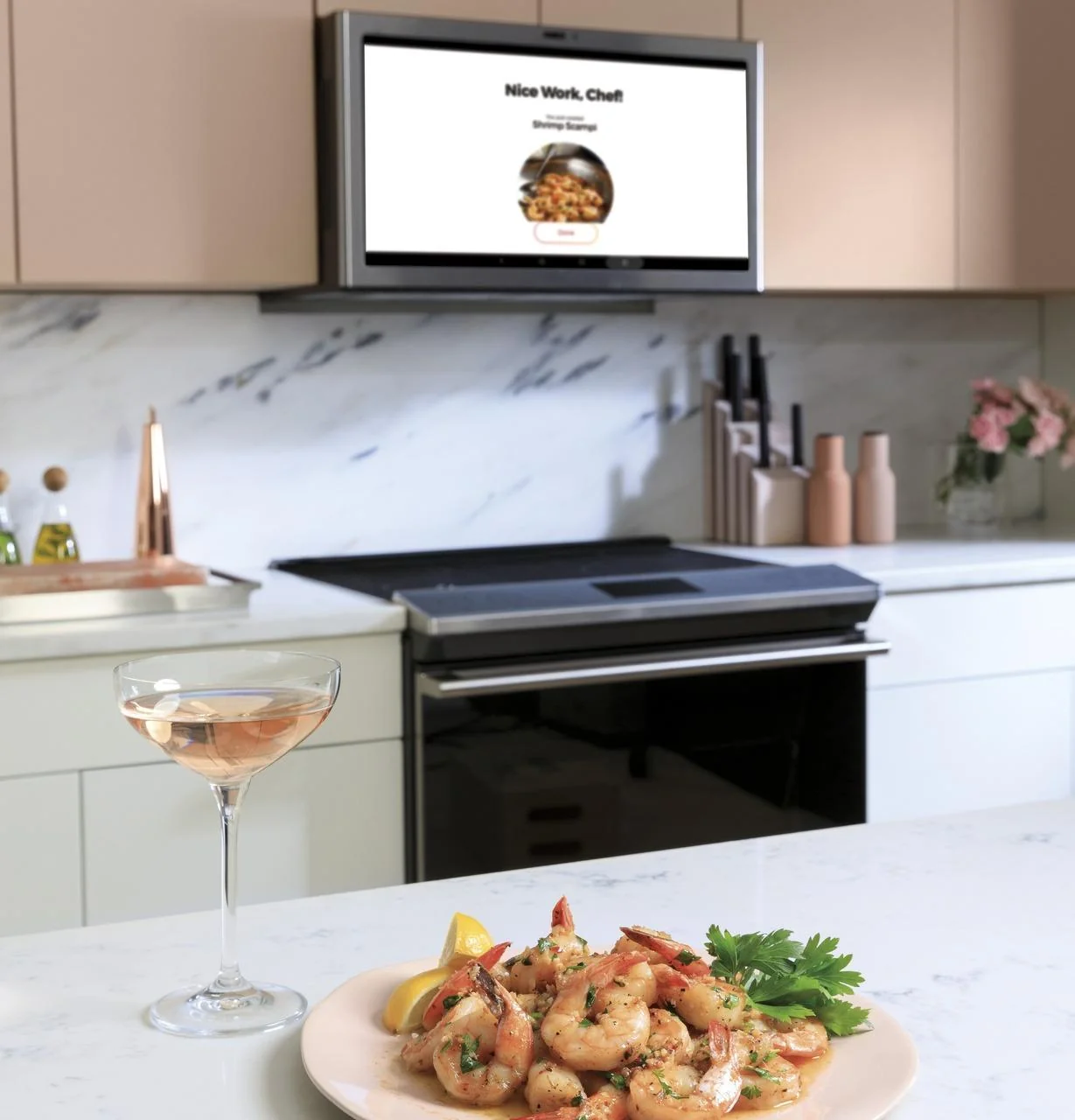 Cafe CHS90XM2NS5 CAF(EBACK)™ 30" Smart Slide-In, Front-Control, Induction and Convection Range with In-Oven Camera in Platinum Glass - Image 17