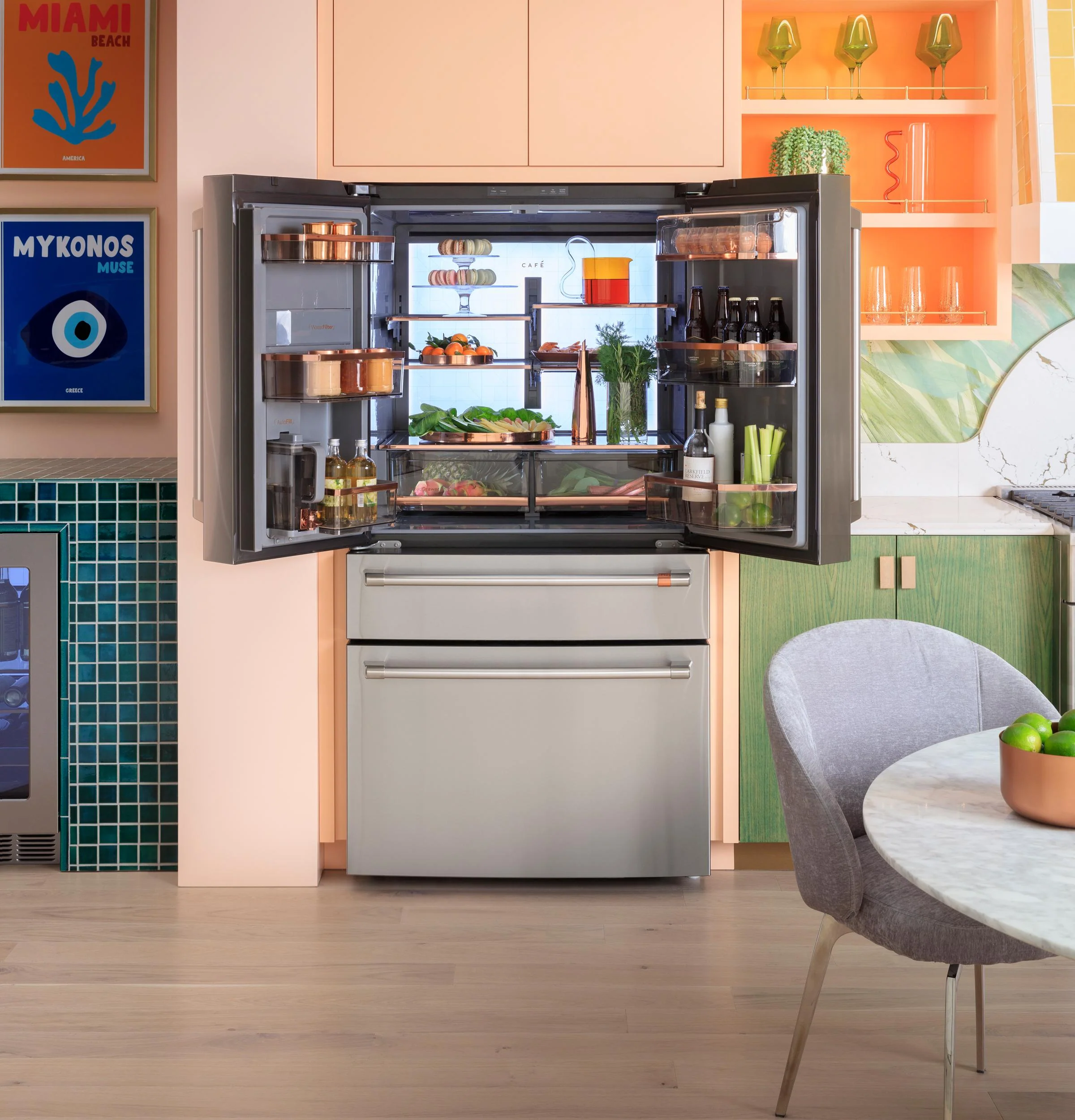 Cafe CJE23DP3WD1 CAF(EBACK)™ ENERGY STAR® 23.2 Cu. Ft. Smart Counter-Depth 4-Door French-Door Refrigerator With Dual-Dispense AutoFill Pitcher - Image 21