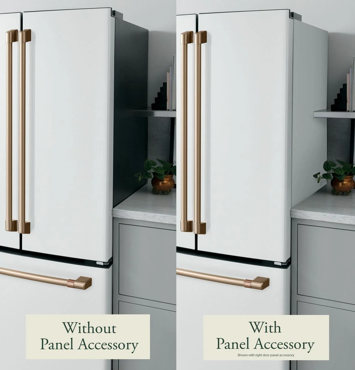 Cafe CKLBLSFNW2 CAF(EBACK)™ Refrigeration Matte White Side Panel, Full-Depth, Left - Image 3