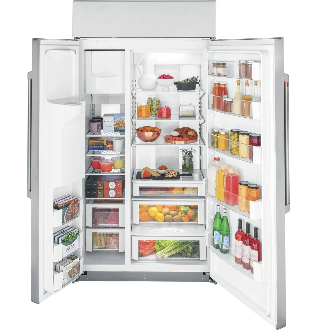 Cafe CSB42YP2NS1 CAF(EBACK)™ 42" Smart Built-In Side-by-Side Refrigerator with Dispenser - Image 2