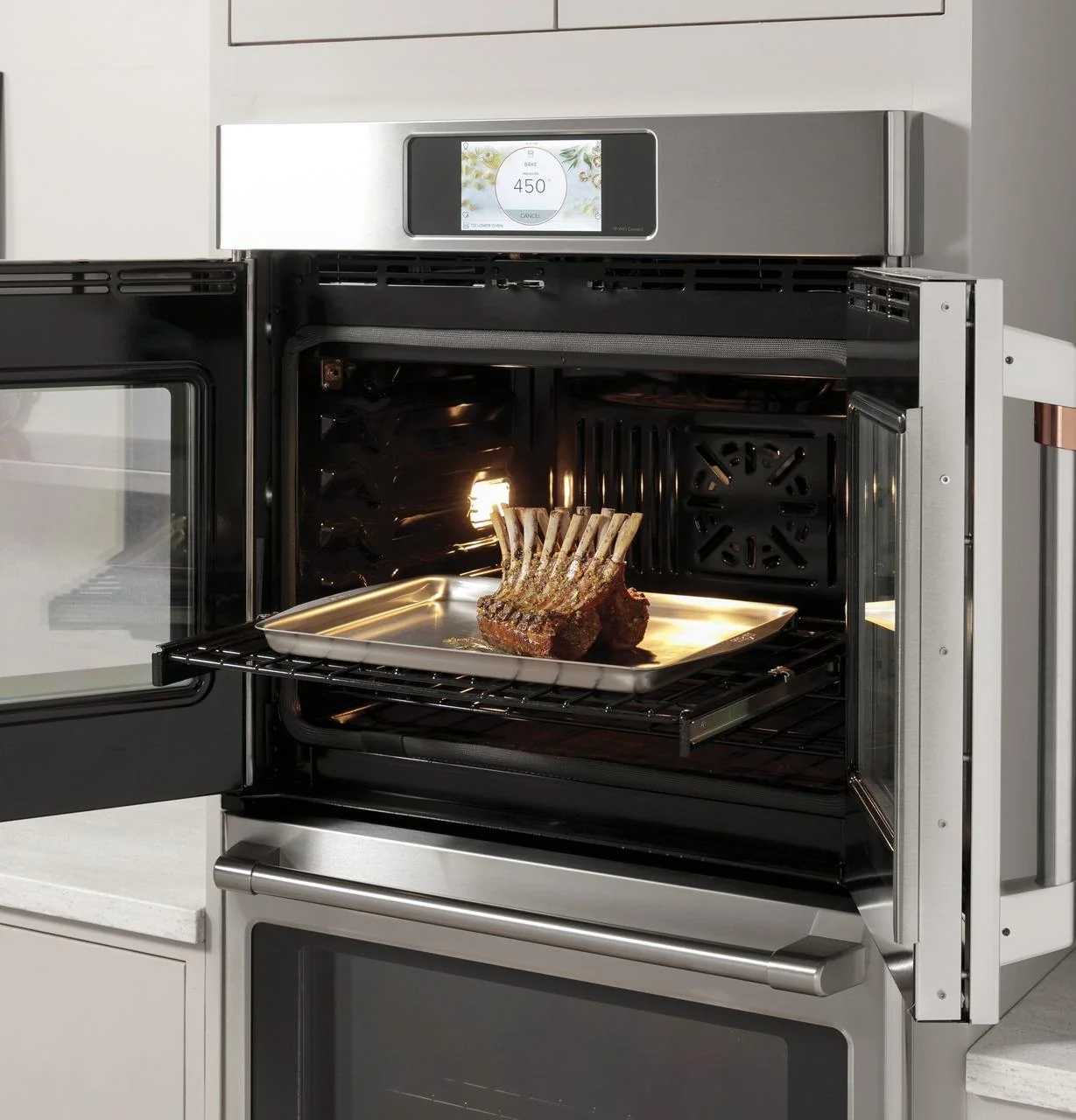 Cafe CTD90FP3ND1 CAF(EBACK)™ Professional Series 30" Smart Built-In Convection French-Door Double Wall Oven - Image 6