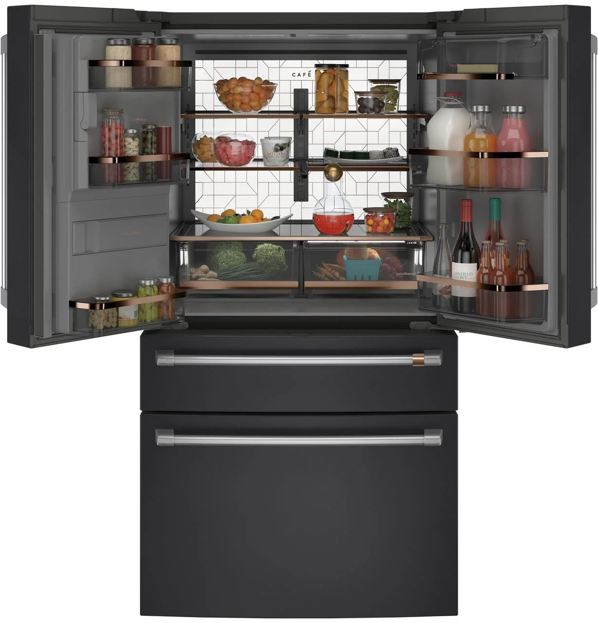 Cafe CVE28DP3ND1 CAF(EBACK)™ ENERGY STAR® 27.8 Cu. Ft. Smart 4-Door French-Door Refrigerator - Image 5