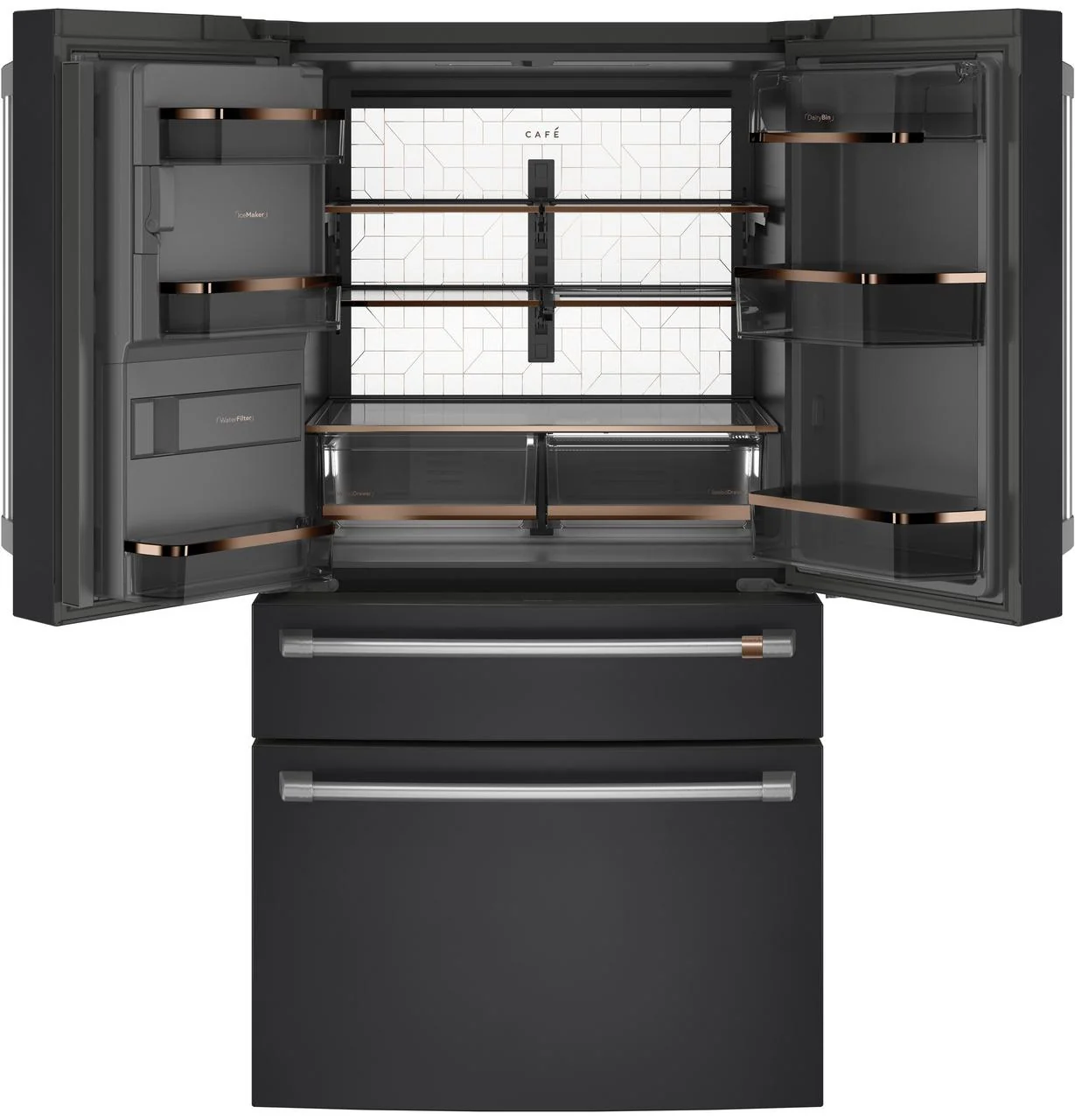 Cafe CVE28DP3ND1 CAF(EBACK)™ ENERGY STAR® 27.8 Cu. Ft. Smart 4-Door French-Door Refrigerator - Image 6