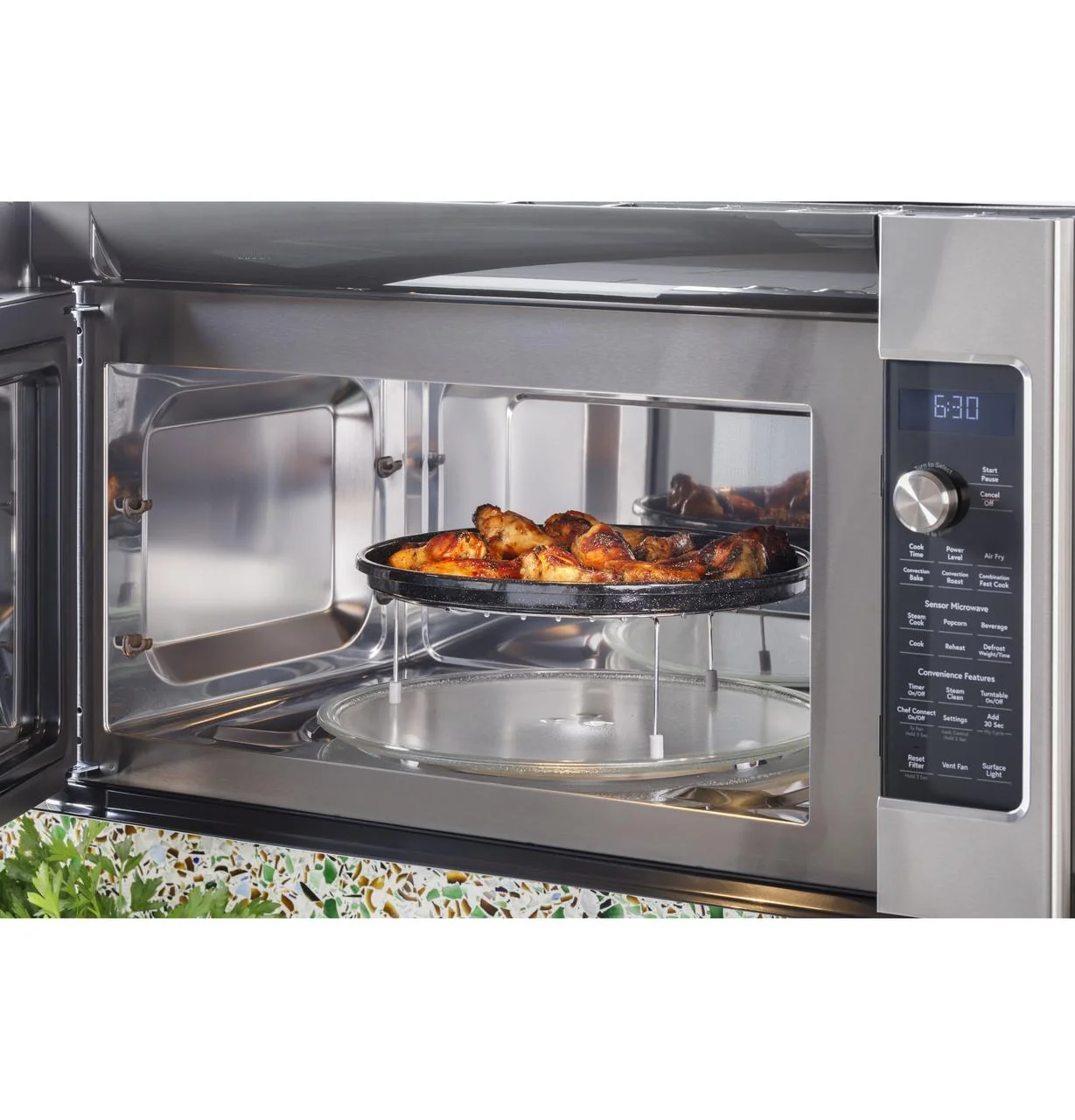 Cafe CVM517P3RD1 CAF(EBACK)™ 1.7 Cu. Ft. Convection Over-the-Range Microwave Oven - Image 10