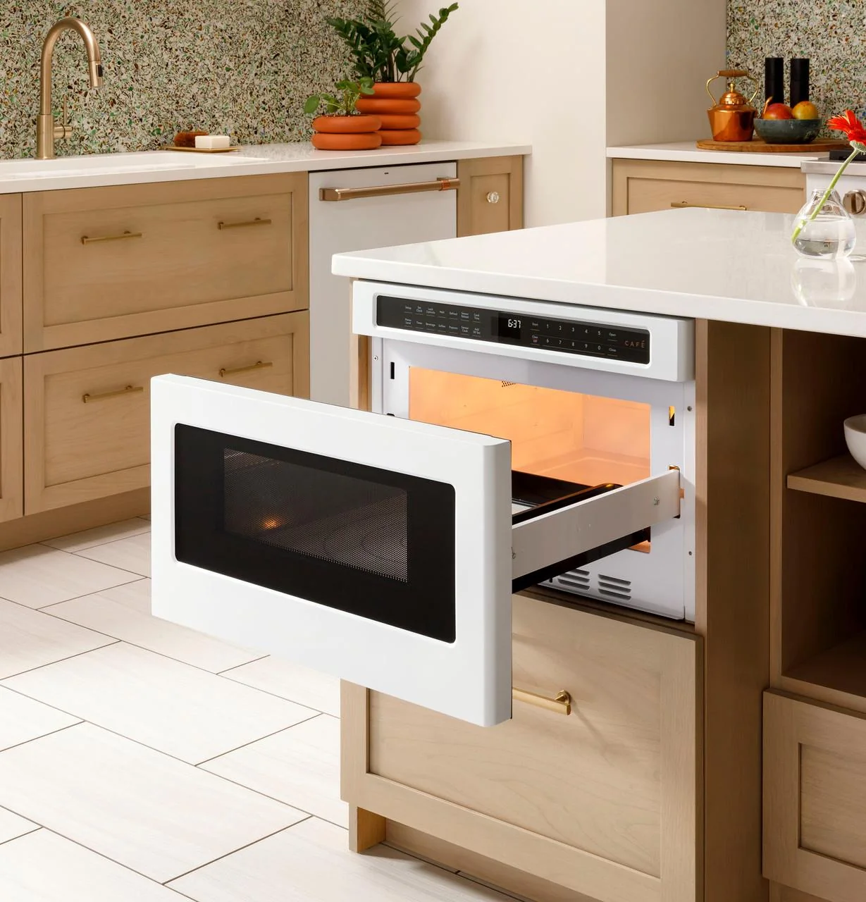 Cafe CWL112P3RD5 CAF(EBACK)™ Built-In Microwave Drawer Oven - Image 12