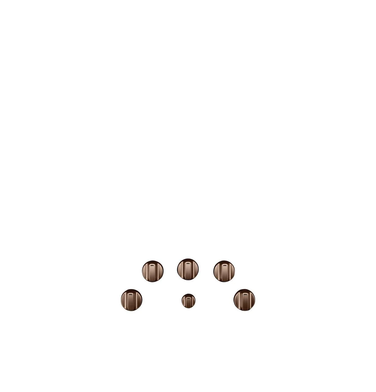 Cafe CXCE1HKPMCU CAF(EBACK)™ 5 Electric Cooktop Knobs - Brushed Copper