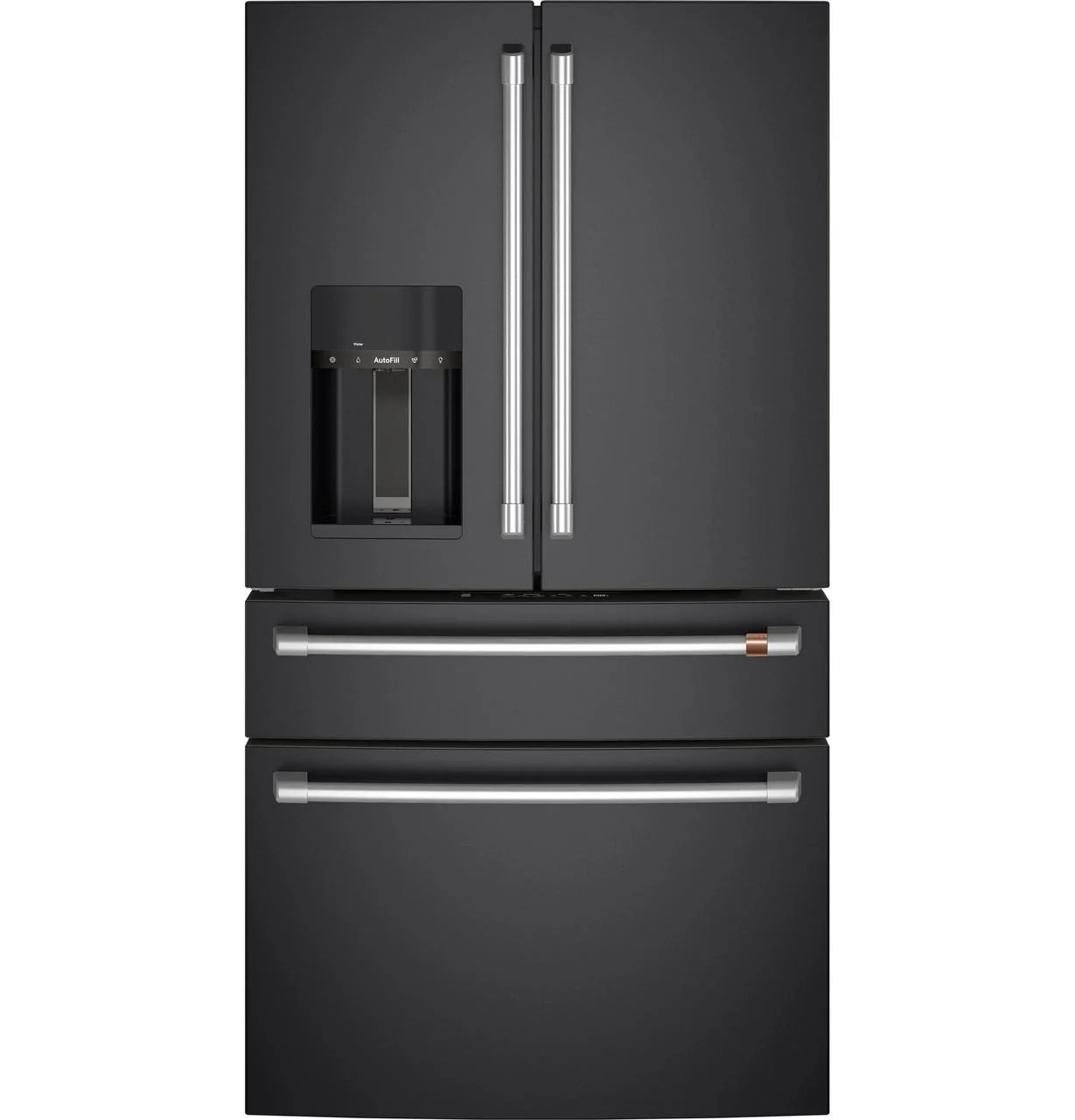 Cafe CXE22DP3PD1 CAF(EBACK)™ ENERGY STAR® 22.3 Cu. Ft. Smart Counter-Depth 4-Door French-Door Refrigerator