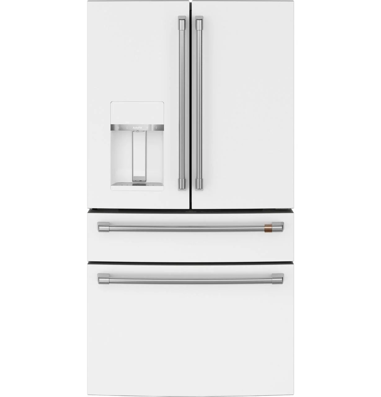 Cafe CXE22DP4PW2 CAF(EBACK)™ ENERGY STAR 22.3 Cu. Ft. Smart Counter-Depth 4-Door French-Door Refrigerator - Image 14