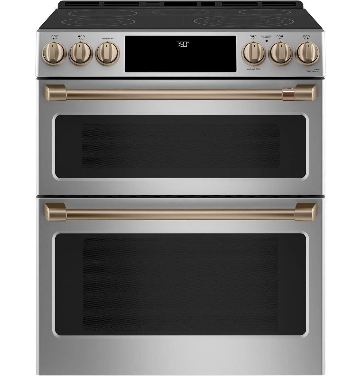 Cafe CXFCEHKPMBZ CAF(EBACK)™ Front Control Electric Knobs and Handles - Brushed Bronze