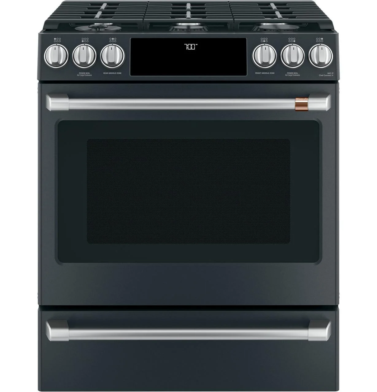 Cafe CXFCGHKPMSS CAF(EBACK)™ Front Control Gas Knobs and Handles - Brushed Stainless - Image 2
