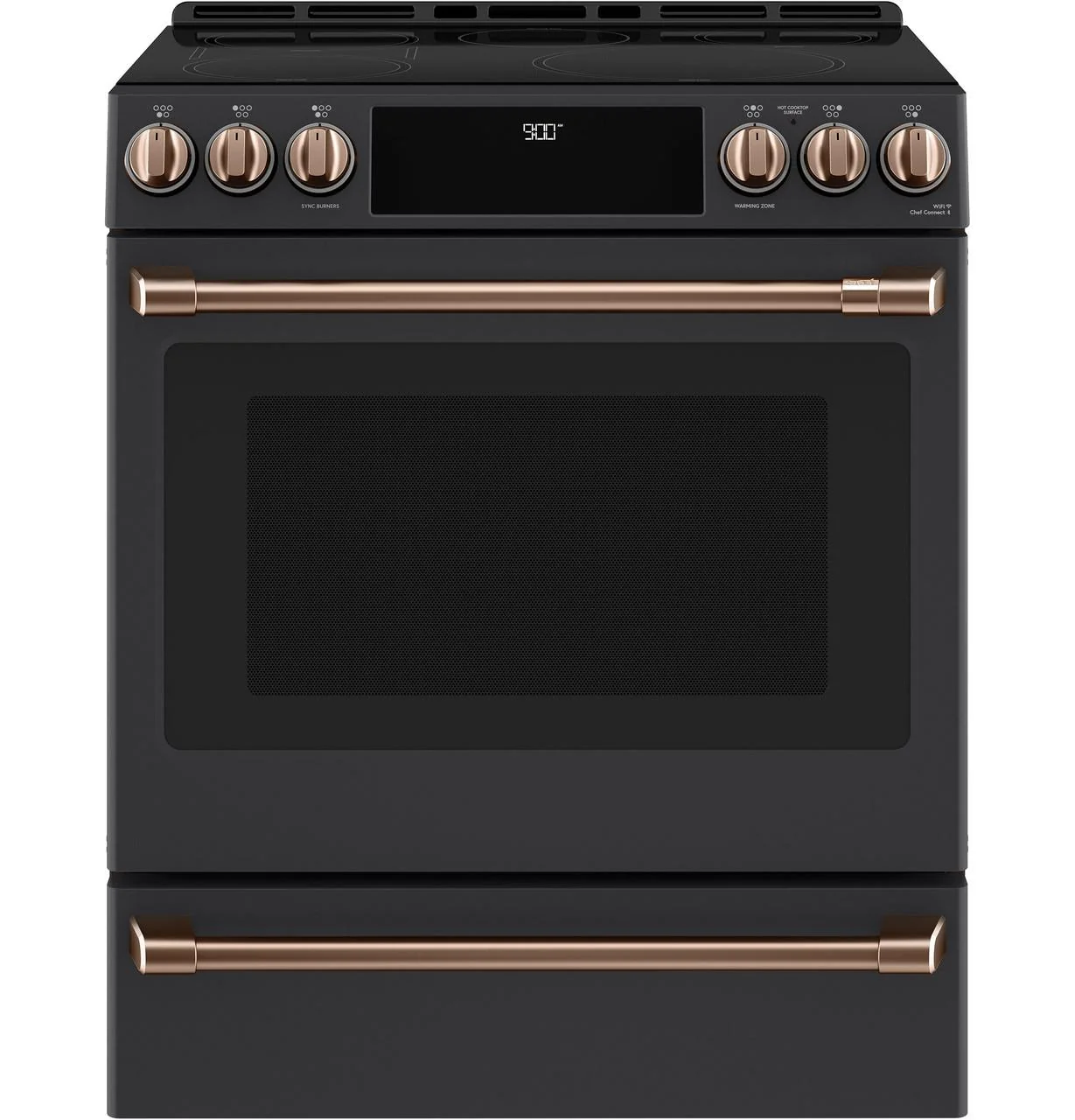 Cafe CXFCHHKPMCU CAF(EBACK)™ Front Control Induction Knobs and Handles - Brushed Copper - Image 3
