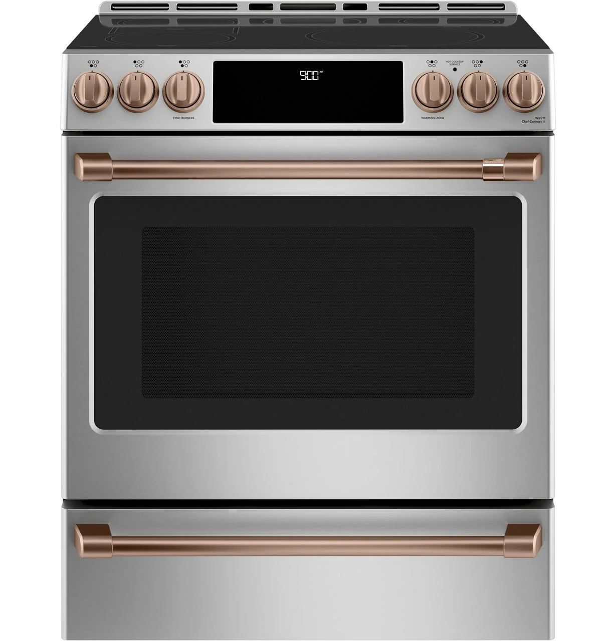 Cafe CXFCHHKPMCU CAF(EBACK)™ Front Control Induction Knobs and Handles - Brushed Copper - Image 5