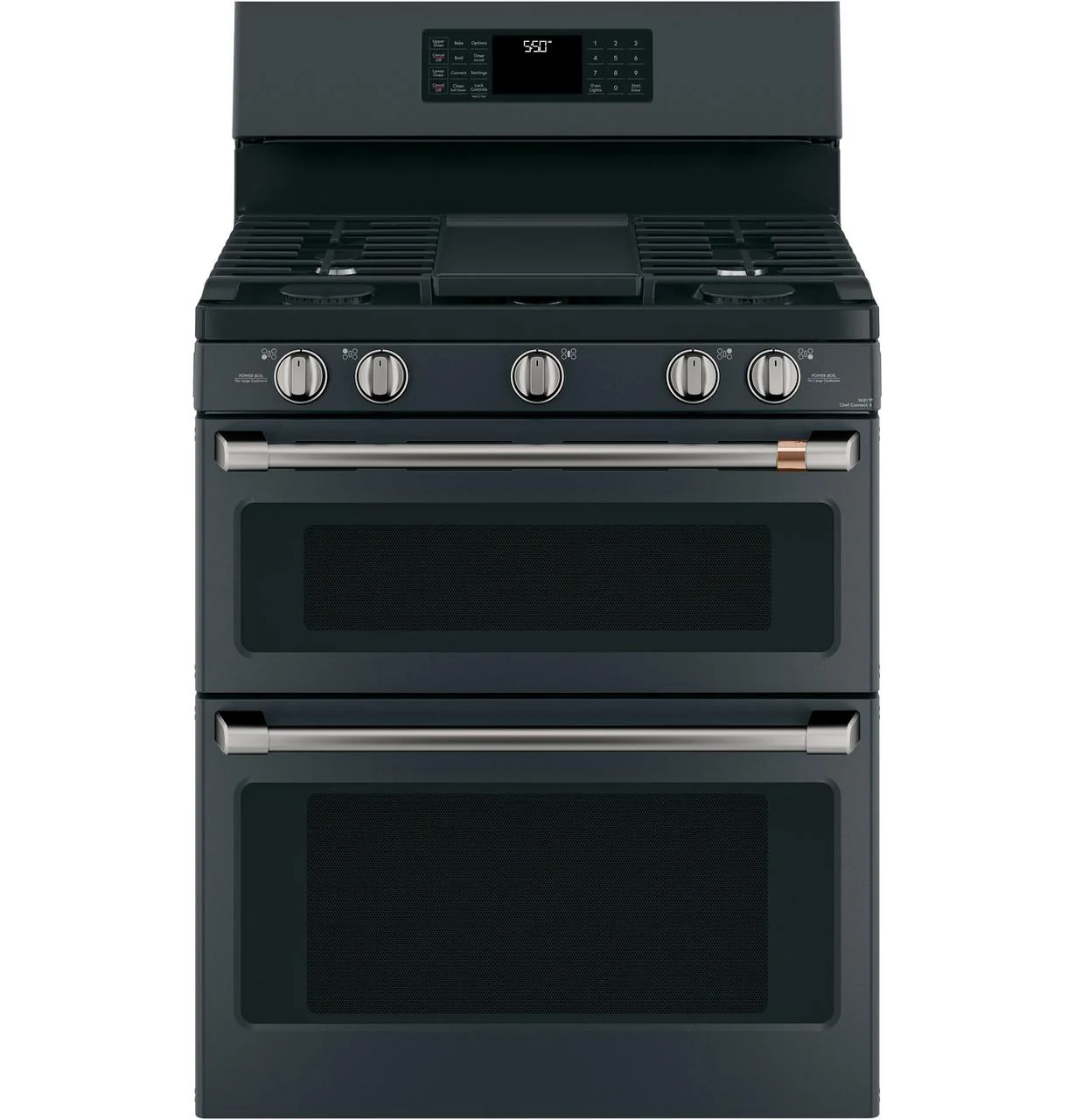 Cafe CXFSGHKPMBT CAF(EBACK)™ Freestanding Gas Knobs and Handles - Brushed Black