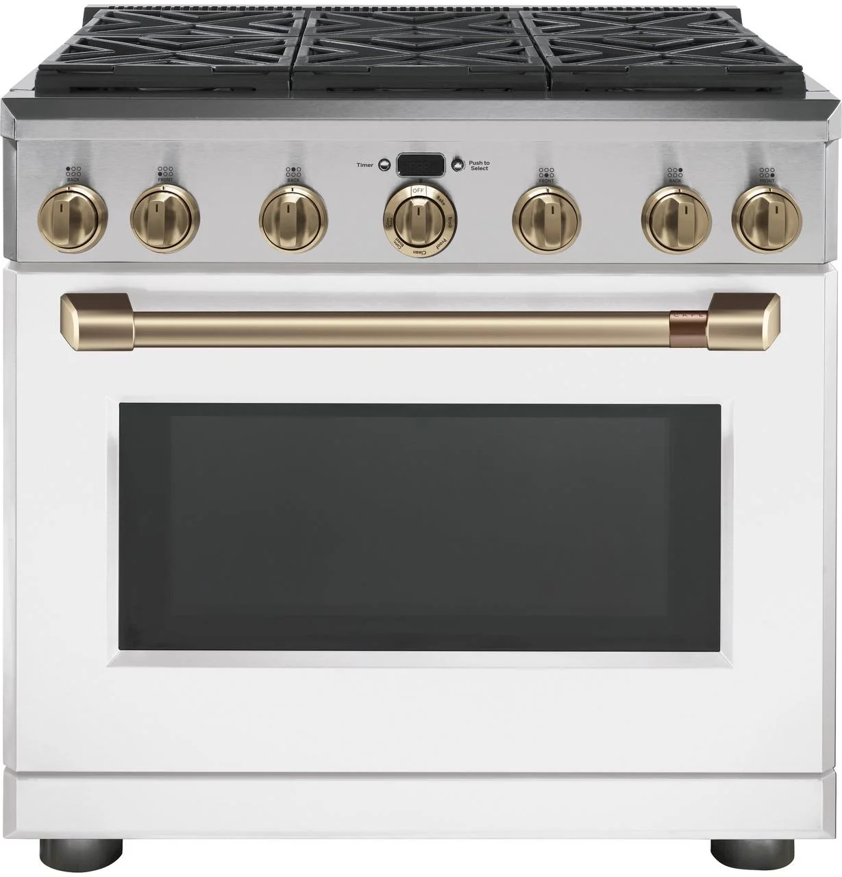 Cafe CXPR6HKPMBZ CAF(EBACK)™ 36" Brushed Bronze Handle & Knob Set for Pro Range and Rangetop - Image 2