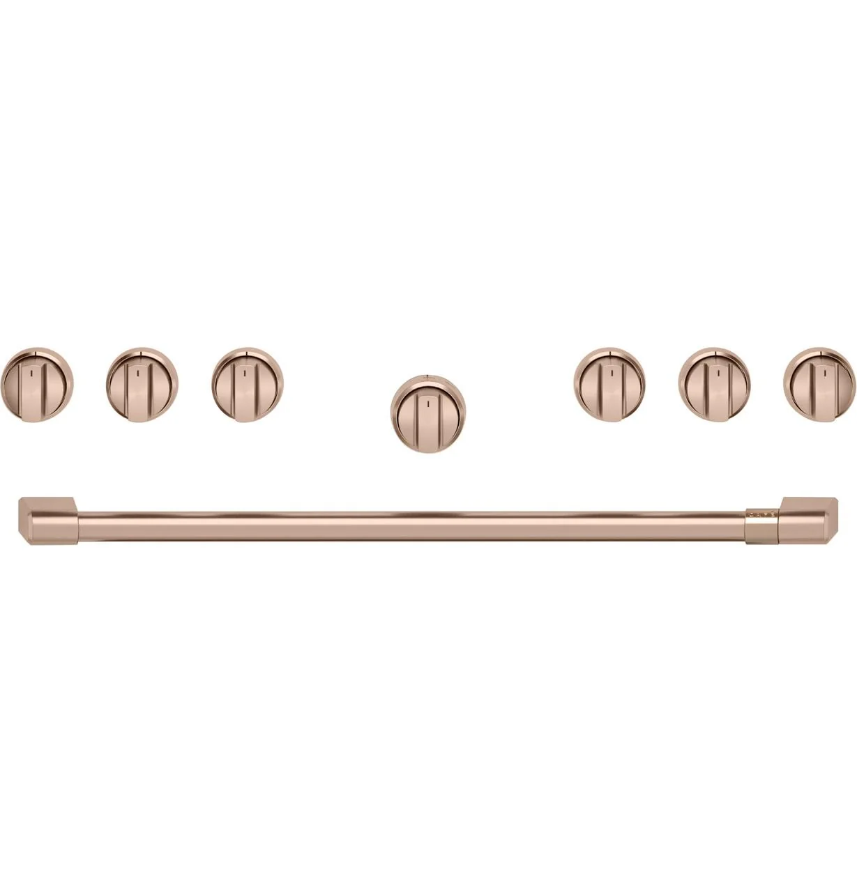 Cafe CXPR6HKPTCU CAF(EBACK)™ 36" Brushed Copper Handle & Knob Set for Pro Range and Rangetop