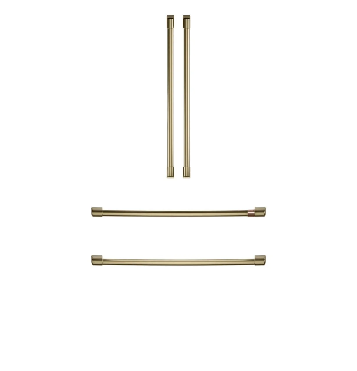 Cafe CXQB4H4PNCG CAF(EBACK)™ Refrigeration Handle Kit - Brushed Brass