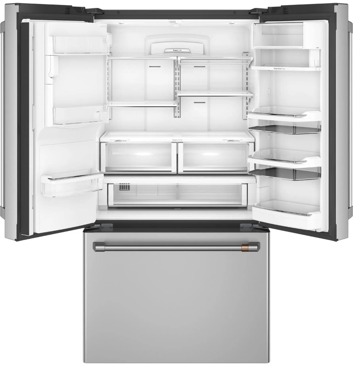 Cafe CYE22TP2MS1 CAF(EBACK)™ ENERGY STAR® 22.1 Cu. Ft. Smart Counter-Depth French-Door Refrigerator with Hot Water Dispenser - Image 3