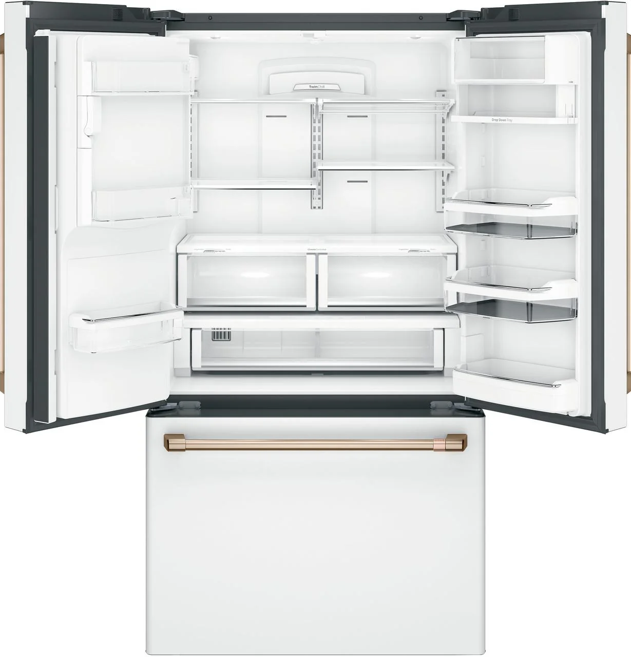 Cafe CYE22TP4MW2 CAF(EBACK)™ ENERGY STAR® 22.1 Cu. Ft. Smart Counter-Depth French-Door Refrigerator with Hot Water Dispenser - Image 5