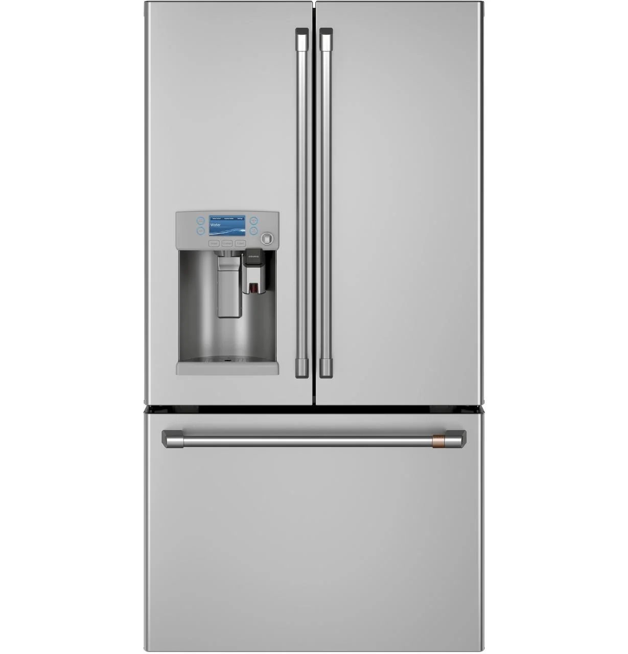 Cafe CYE22UP2MS1 CAF(EBACK)™ ENERGY STAR® 22.1 Cu. Ft. Smart Counter-Depth French-Door Refrigerator with Keurig® K-Cup® Brewing System - Image 2