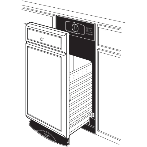 Cafe UCG1510NII Universal 15" Panel-Ready Built-In Compactor - Image 3