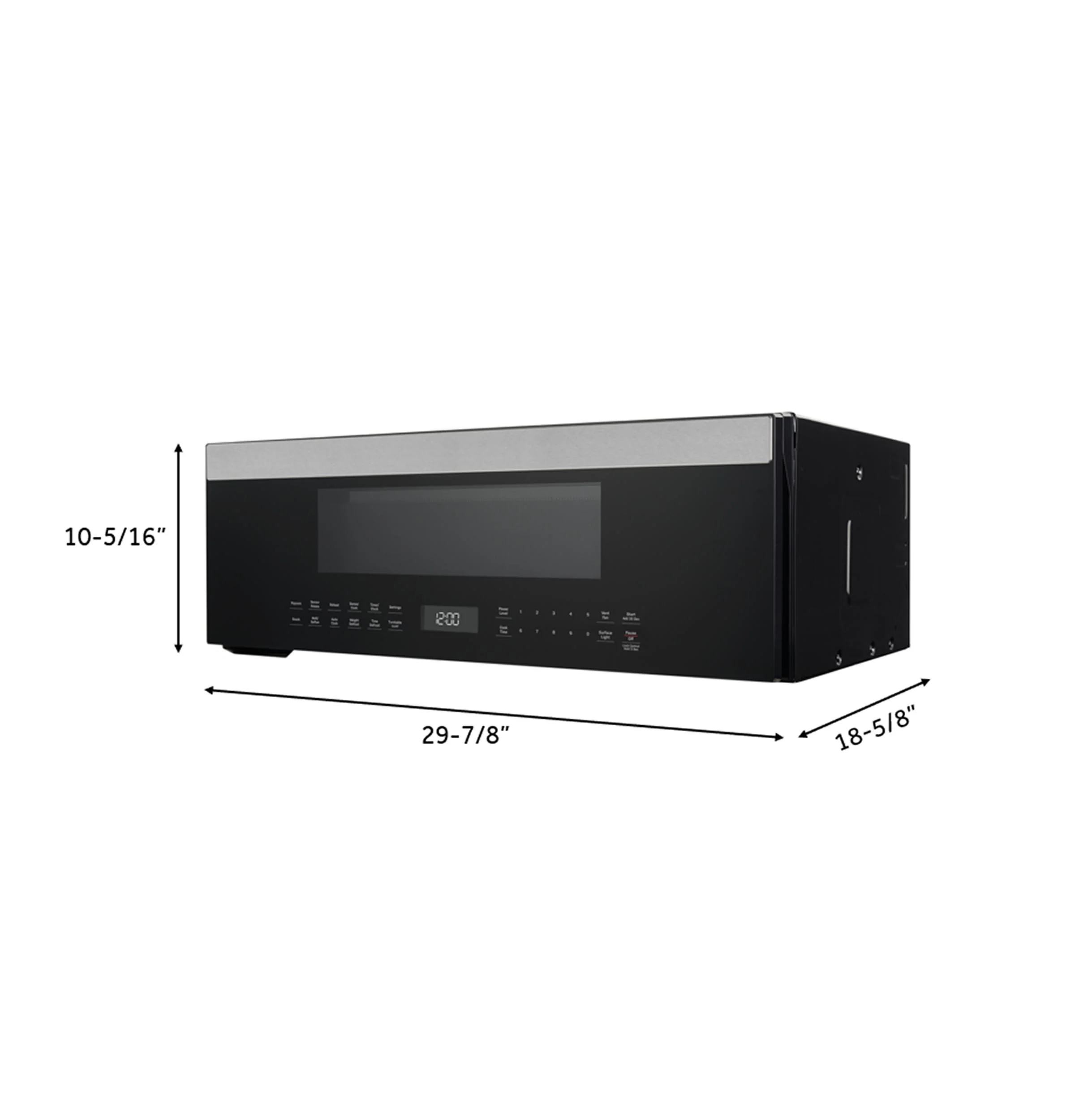 Cafe UVM9125STSS 1.2 Cu. Ft. Over-the-Range Low Profile Sensor Microwave Oven - Image 12