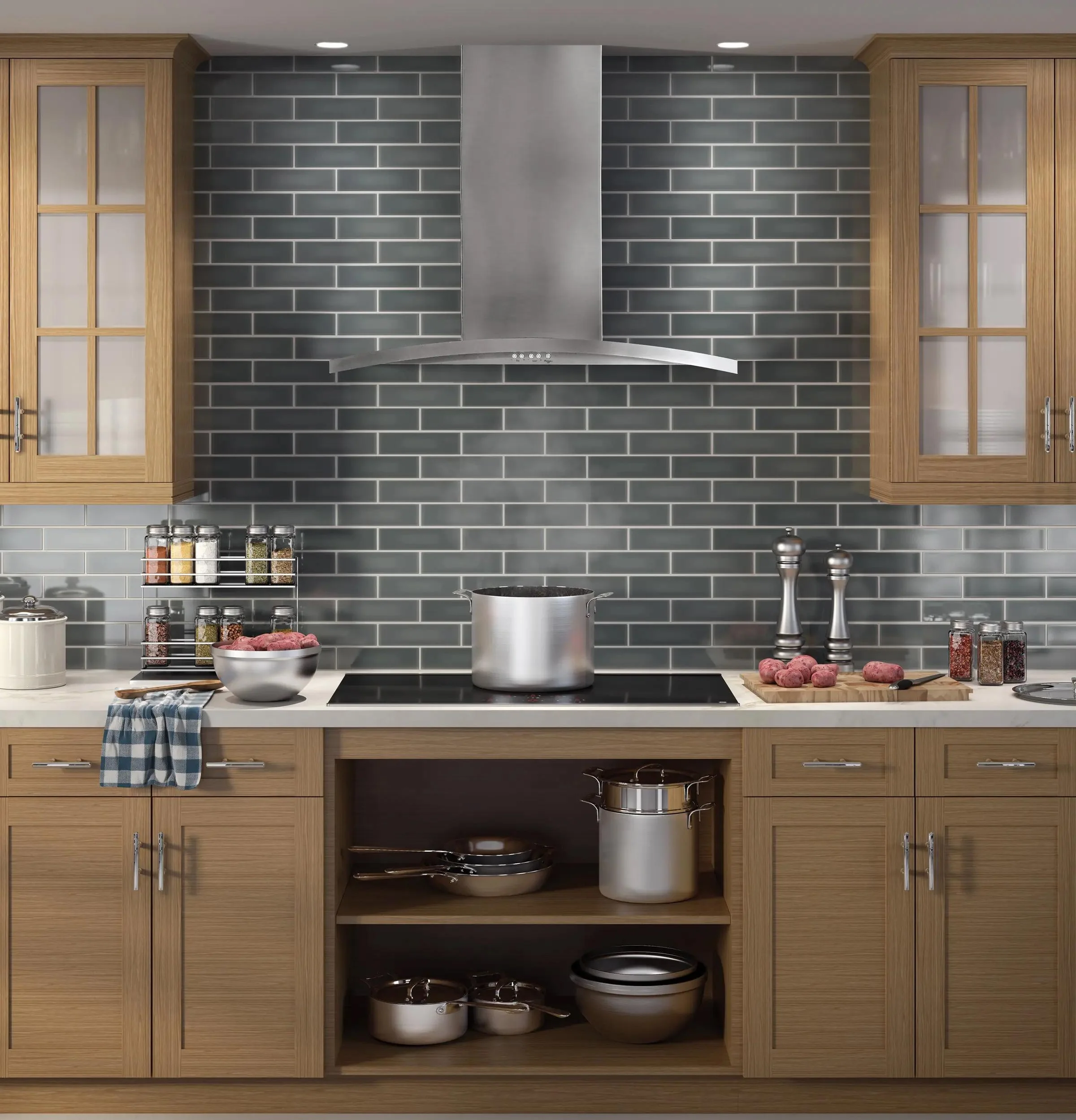 Cafe UVW7361SWSS 36" Wall-Mount Chimney Hood - Image 3