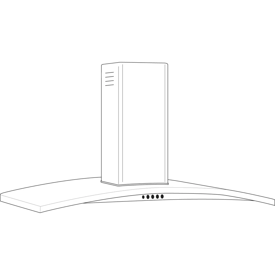 Cafe UVW7361SWSS 36" Wall-Mount Chimney Hood - Image 4