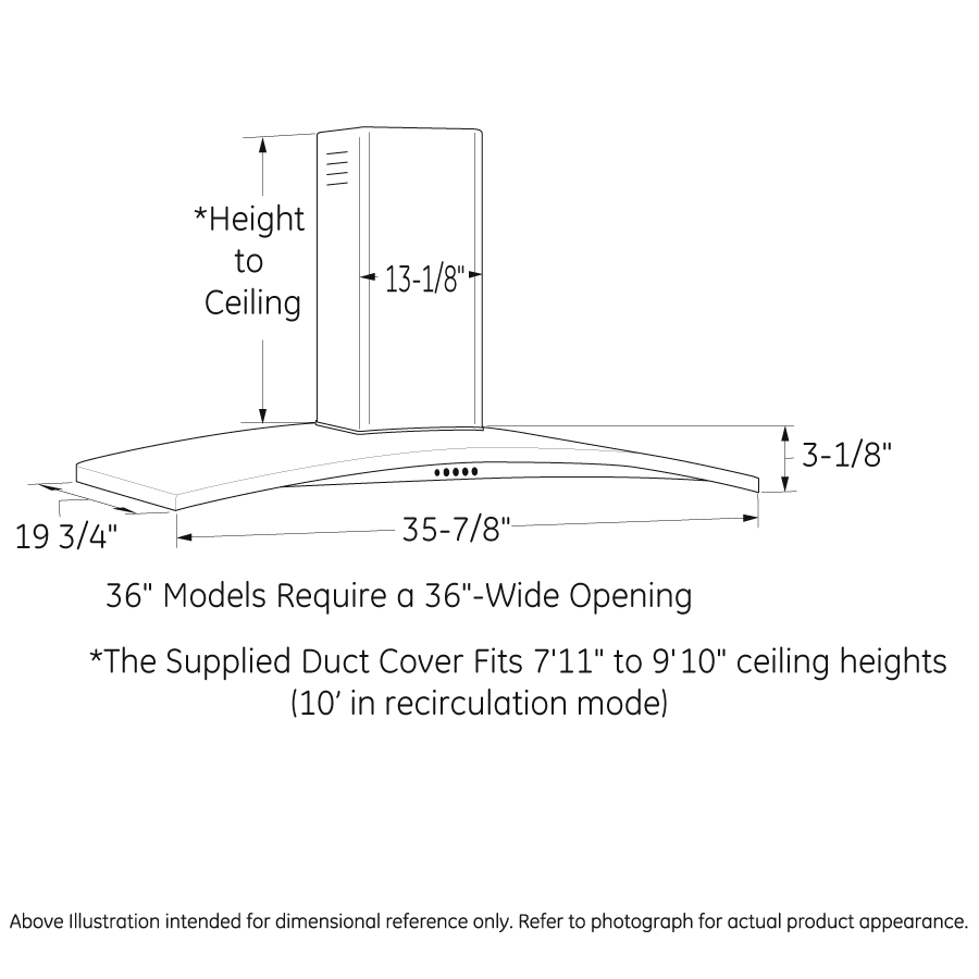 Cafe UVW7361SWSS 36" Wall-Mount Chimney Hood - Image 5