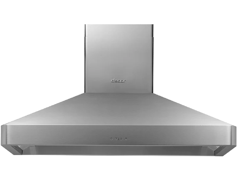 Dacor DHI482 48" Chimney Island Hood, Silver Stainless Steel
