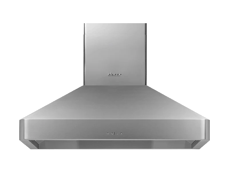 42" Chimney Wall Hood, Silver Stainless Steel
