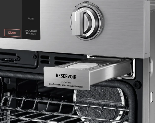 30" Steam-Assisted Single Wall Oven, Silver Stainless Steel - Image 4