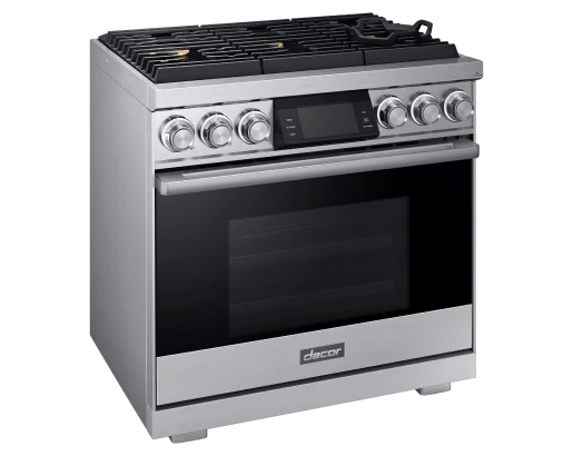 Dacor DOP36M96GLS 36" Pro Gas Range, Silver Stainless Steel, Natural Gas - Image 3