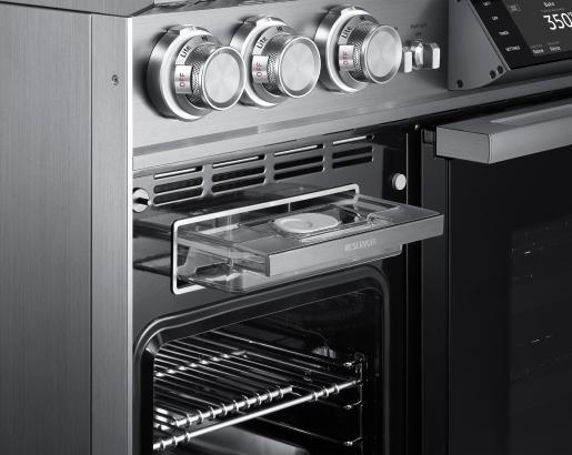 Dacor DOP48M96DPS 48" Pro Dual-Fuel Steam Range, Silver Stainless Steel, LiquidPropane - Image 4