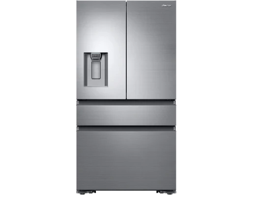 36" Counter Depth French Door Bottom Freezer, Silver Stainless Steel